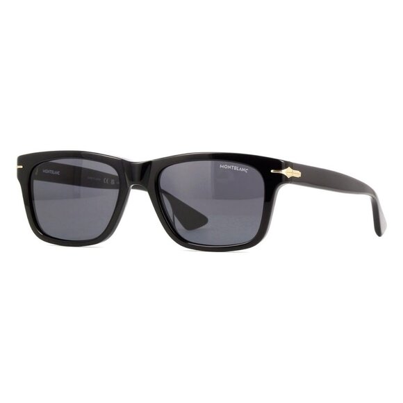 New MONT BLANC Black Square MB0263S 001 Sunglasses Women - Picture 1 of 4